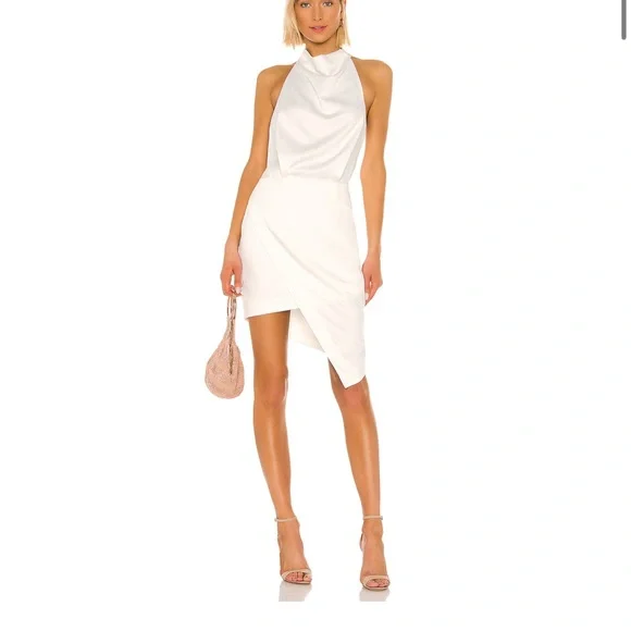 Elliatt Asymmetrical White Dress - Picture 4 of 8
